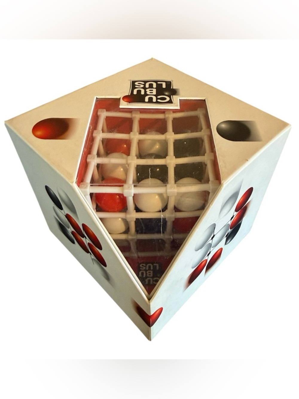 Gigamic Cubulus 3D Abstract Strategy Board Game Red Black White Cube Puzzle